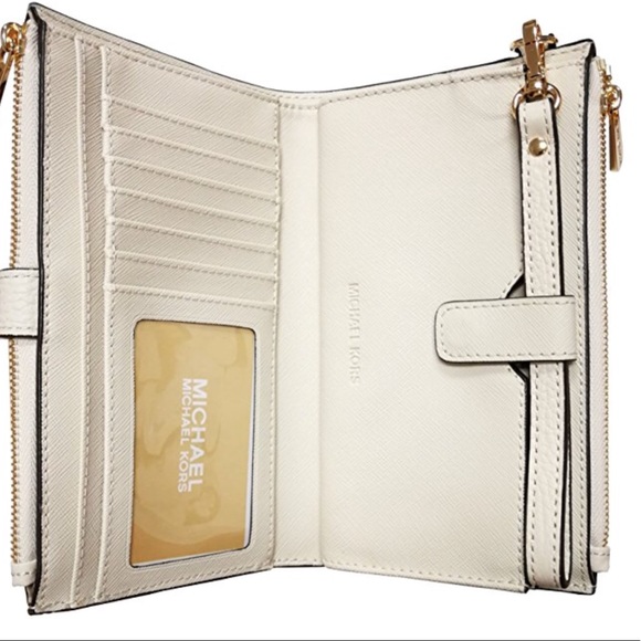 Michael Kors Jet Set Double Zip Wristlet Ecru - Picture 5 of 5
